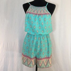 ❣️Trixxi boho tribal print Aztec border romper